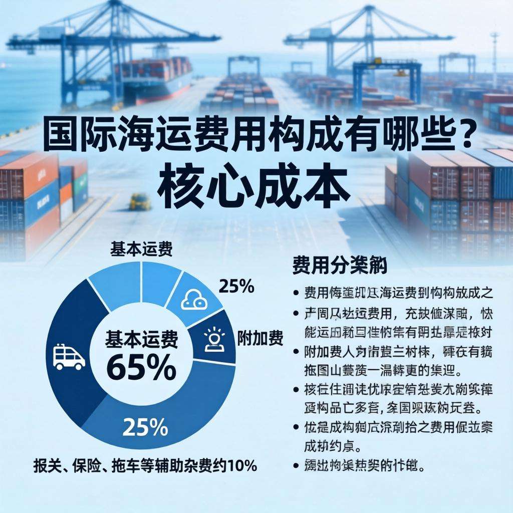 国际海运费用构成有哪些？核心成本占比多少？（国际海运干货知识分享）