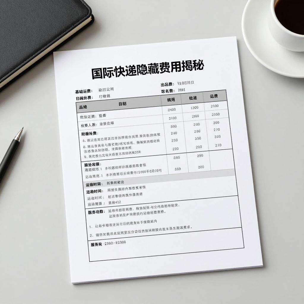 国际快递隐藏费用揭秘:报价单猫腻与附加费陷阱 国际快递隐藏费用揭秘:报价单猫腻与附加费陷阱第三张图