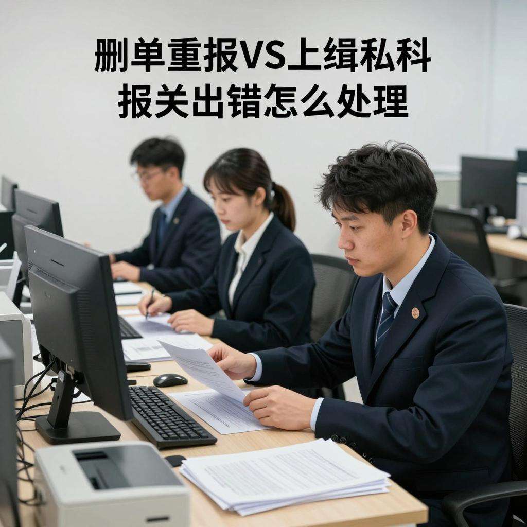 删单重报VS上缉私科:报关出错怎么处理? 删单重报VS上缉私科:报关出错怎么处理?第一张图