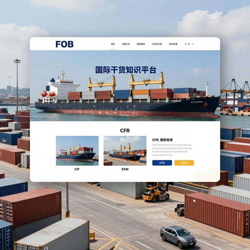 国际海运的常见贸易术语（FOB/CIF/CFR/EXW等）怎么理解（国际海运干货知识分享）
