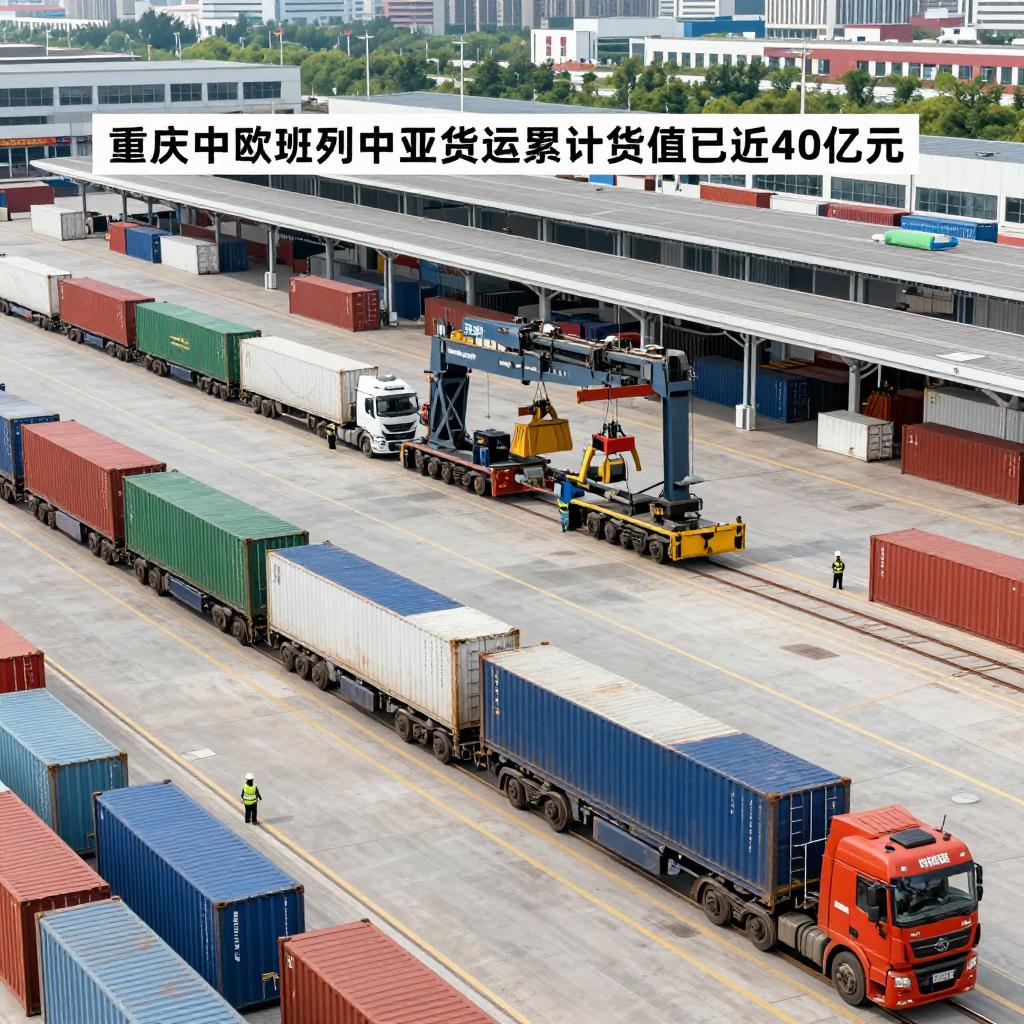 重庆中欧班列达成中亚货运累计货值已近40亿元