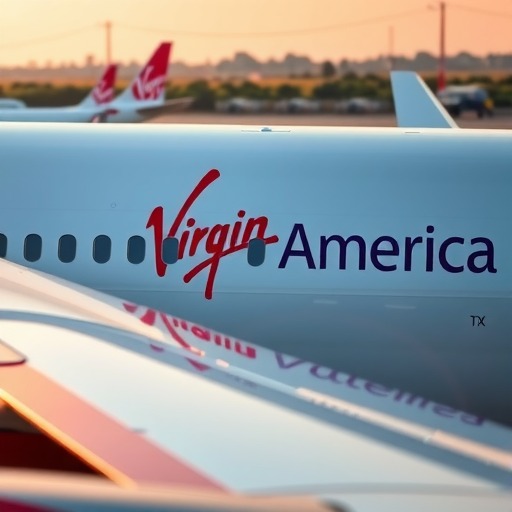 VX是哪个航空公司，维珍美国航空标志