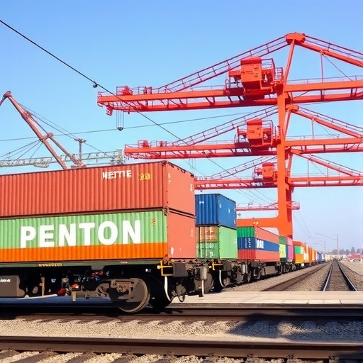 新乡开行“新**”铁海联运国际班列