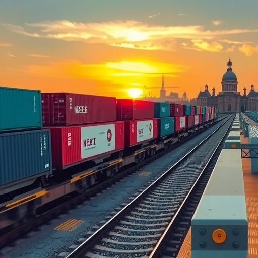 中欧班列（郑州）首条跨境电商专列驶向比利时列日