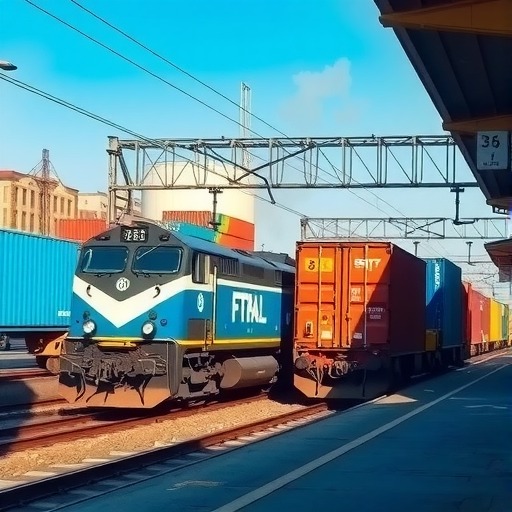 “赤满欧”国际集装箱回程班列抵达赤峰