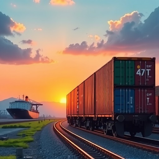 洛阳到宁波集装箱铁海联运专列昨日开行