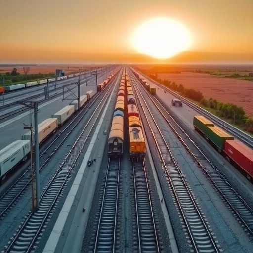 满洲里口岸中欧班列进出境线路达53条