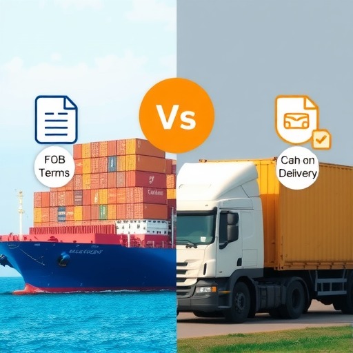 海运中的FOB到付和陆运的快递到付是一回事吗