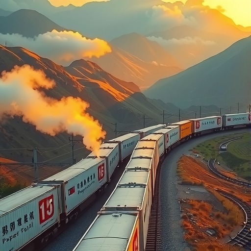 中欧班列（重庆）纸浆专列全程运行时间15天