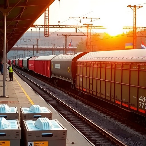 中欧班列防疫物资专列抵达塞尔维亚