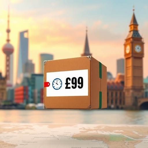 上海寄快递到英国多少钱，多长时间