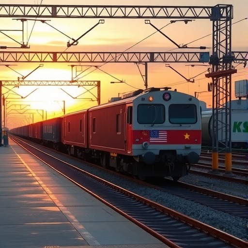 厦门迎来布达佩斯满载返程中欧班列