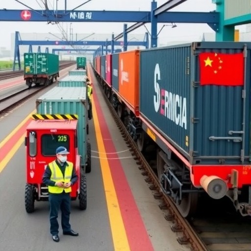 铁路检察护航中欧（亚）班列 保障“双十一”跨境货运