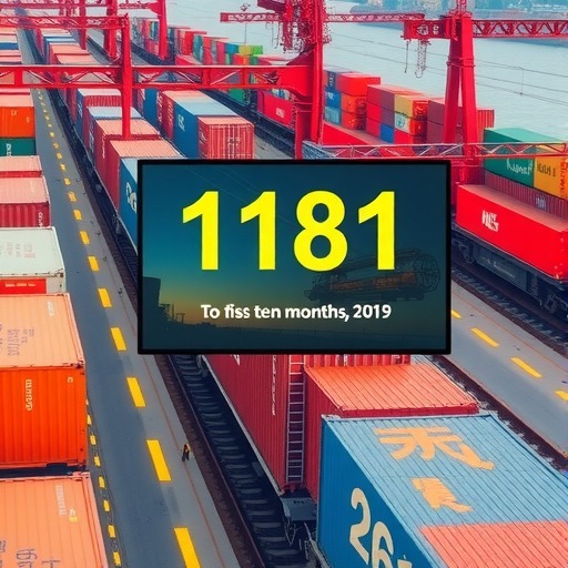 2019年前10月二连浩特口岸中欧班列运行1181列次