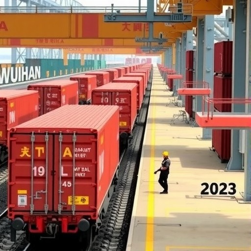 武汉中欧班列2023年发运1005列 计82492TEU