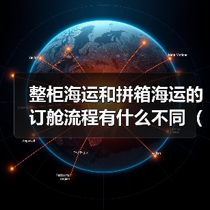 整柜海运和拼箱海运的订舱流程有什么不同(国际海运干货知识分享) 整柜海运和拼箱海运的订舱流程有什么不同(国际海运干货知识分享)