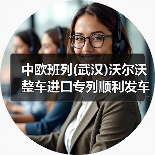 中欧班列(武汉)沃尔沃整车进口专列顺利发车（图1）