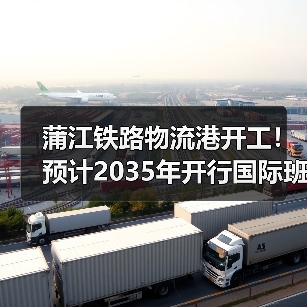 蒲江铁路物流港开工！预计2035年开行国际班列超2000列（图2）