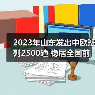2023年山东发出中欧班列2500趟 稳居全国前五（图3）