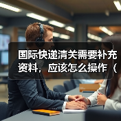 国际快递清关需要补充资料,应该怎么操作(不清楚的跨境电商卖家看过来)(图2) 国际快递清关需要补充资料,应该怎么操作(不清楚的跨境电商卖家看过来)(图2)