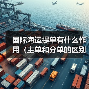 国际海运提单有什么作用(主单和分单的区别是什么)(图1) 国际海运提单有什么作用(主单和分单的区别是什么)(图1)