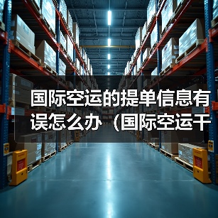国际空运的提单信息有误怎么办（国际空运干货知识分享）（图1）