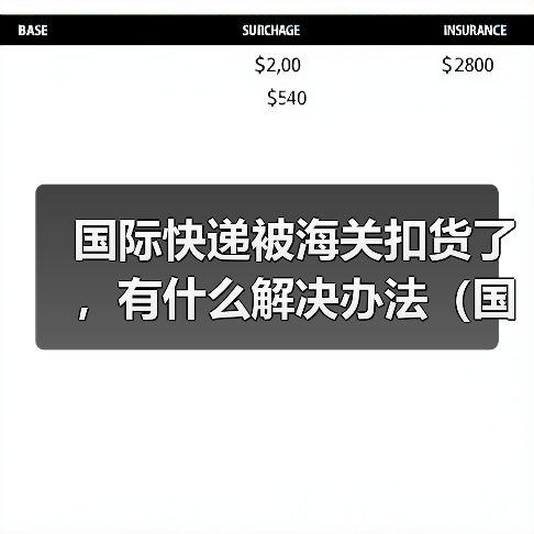 国际快递被海关扣货了，有什么解决办法（国际快递干货知识分享）（图3）