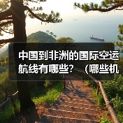 中国到非洲的国际空运航线有哪些？（哪些机场是主要集散地）