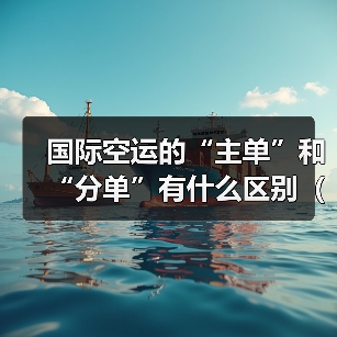 国际空运的“主单”和“分单”有什么区别(国际空运干货知识分享)(图3) 国际空运的“主单”和“分单”有什么区别(国际空运干货知识分享)(图3)