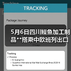 5月6日四川鳗鱼加工制品**搭乘中欧班列出口（图4）