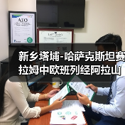 新乡塔埔-哈萨克斯坦赛拉姆中欧班列经阿拉山口口岸驶出（图3）