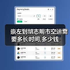崇左到胡志明市空运需要多长时间,多少钱(图2) 崇左到胡志明市空运需要多长时间,多少钱(图2)