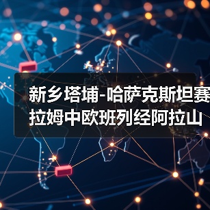 新乡塔埔-哈萨克斯坦赛拉姆中欧班列经阿拉山口口岸驶出（图2）