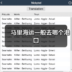 马里海运一般去哪个港口（图1）