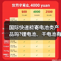 国际快递能寄电池类产品吗?锂电池、干电池有区别吗(图3) 国际快递能寄电池类产品吗?锂电池、干电池有区别吗(图3)