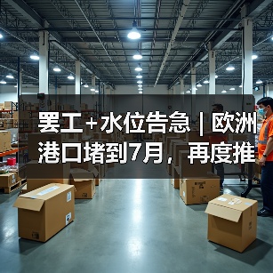 罢工+水位告急 | 欧洲港口堵到7月，再度推高运费!（图1）