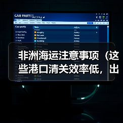 非洲海运注意事项(这些港口清关效率低,出货前一定要做这步)(图4) 非洲海运注意事项(这些港口清关效率低,出货前一定要做这步)(图4)
