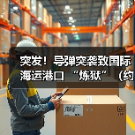 突发！导弹突袭致国际海运港口 “炼狱”（约百个集装箱熊熊燃烧）（图3）