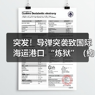 突发！导弹突袭致国际海运港口 “炼狱”（约百个集装箱熊熊燃烧）（图2）