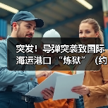 突发！导弹突袭致国际海运港口 “炼狱”（约百个集装箱熊熊燃烧）（图4）