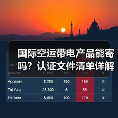 国际空运带电产品能寄吗?认证文件清单详解(图1) 国际空运带电产品能寄吗?认证文件清单详解(图1)