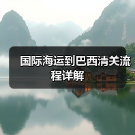 国际海运到巴西清关流程详解(图3) 国际海运到巴西清关流程详解(图3)