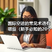 国际空运的常见术语有哪些(新手必知的20个专业词汇)(图2) 国际空运的常见术语有哪些(新手必知的20个专业词汇)(图2)