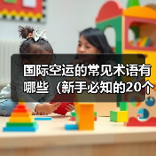 国际空运的常见术语有哪些（新手必知的20个专业词汇）