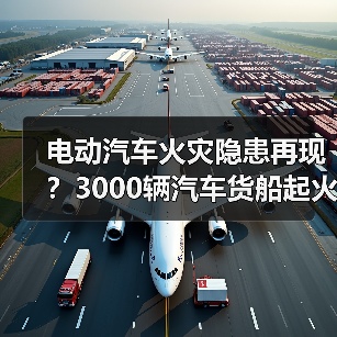 电动汽车火灾隐患再现?3000辆汽车货船起火引发关注(图1) 电动汽车火灾隐患再现?3000辆汽车货船起火引发关注(图1)